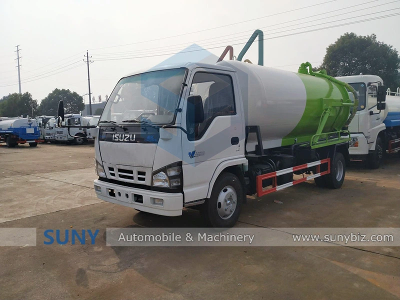 5000 USG Capacity Heavy Duty Sewage Suction Vacuum Tank Truck