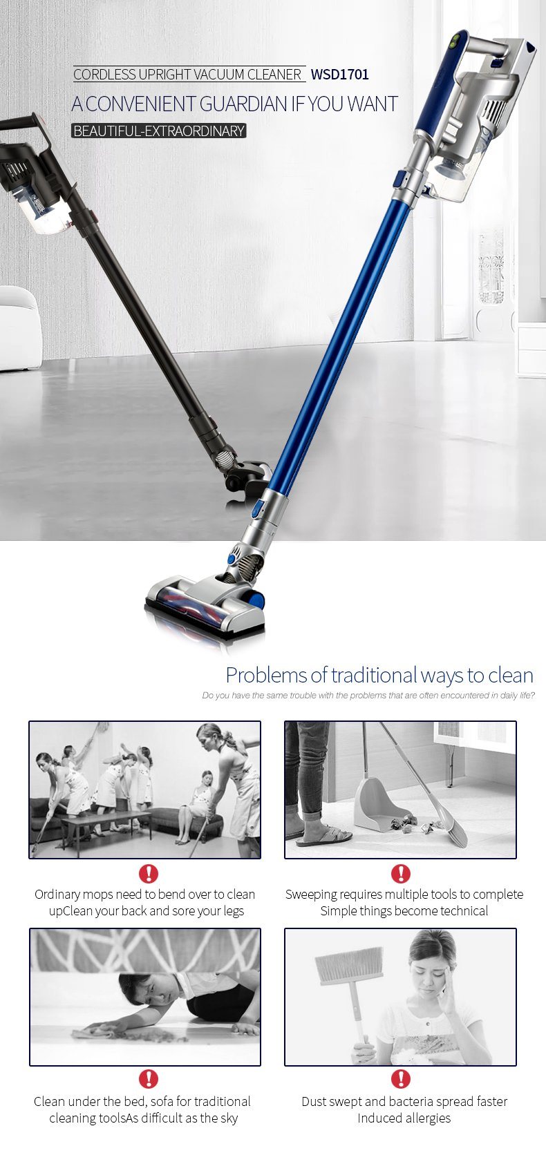 Dust Vacuum Cleaner Bagless Upright Handheld Vacuum Cleaner