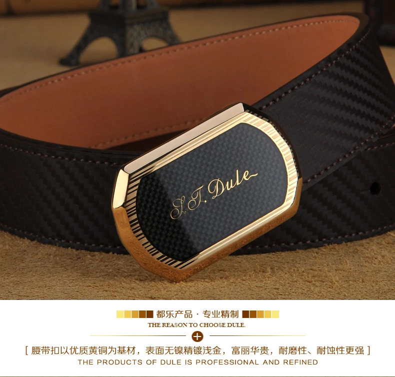 Newly Brass Clip Buckle Split Leather Belt Men Belt Fashion Genuine Leather Belt Wholesale Designer Belt