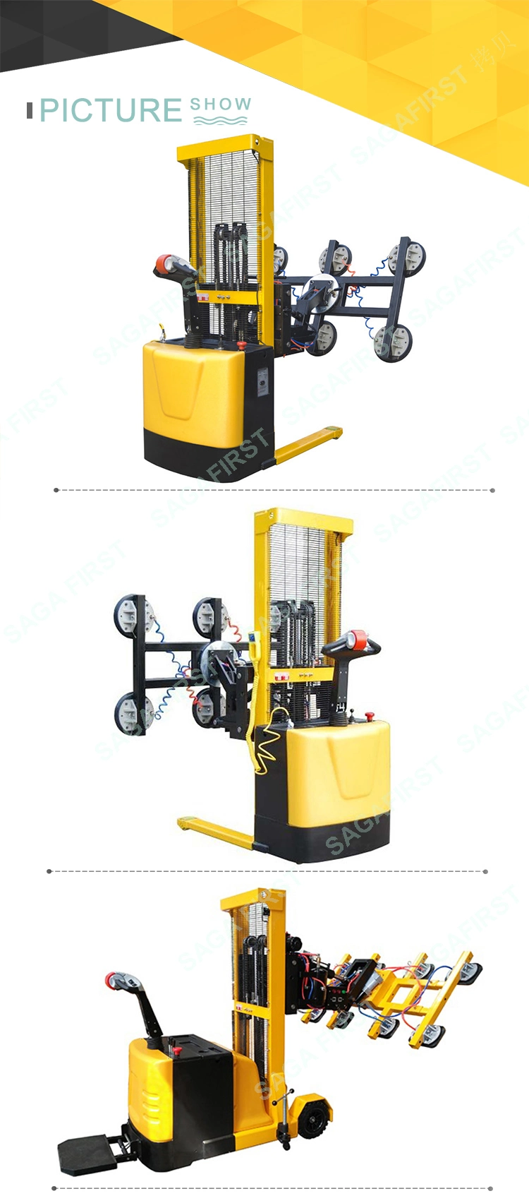 Heavy Duty Panel Drivable Vacuum Crane Lift for Glass
