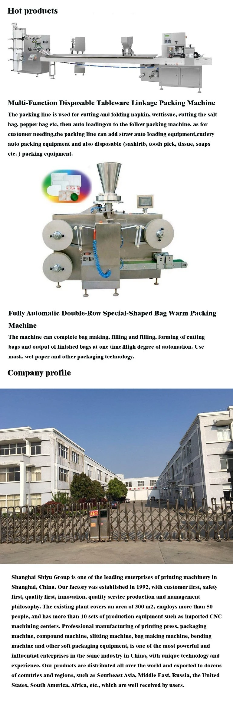 Big Power Commercial Vacuum Sealer Industrial Vacuum Wrapping Machinery