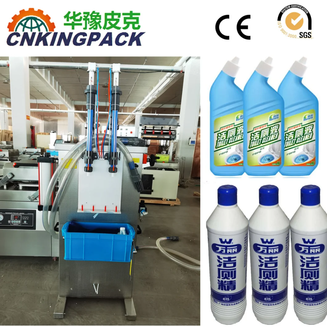 Semi-Automatic 2 Nozzle Anti Corrosive Strong Acid Toilet Cleaner Washroom Cleaner Filling Machine