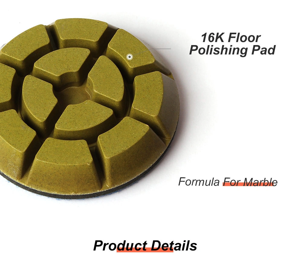 4inch Diamond Tool Resin Concrete Floor Polishing Cleaning Pad for Marble Granite Grinding