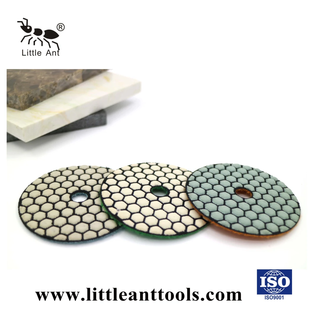 4 Inches 100mm Diamond Resindry Polishing Pad for Marble, Granite