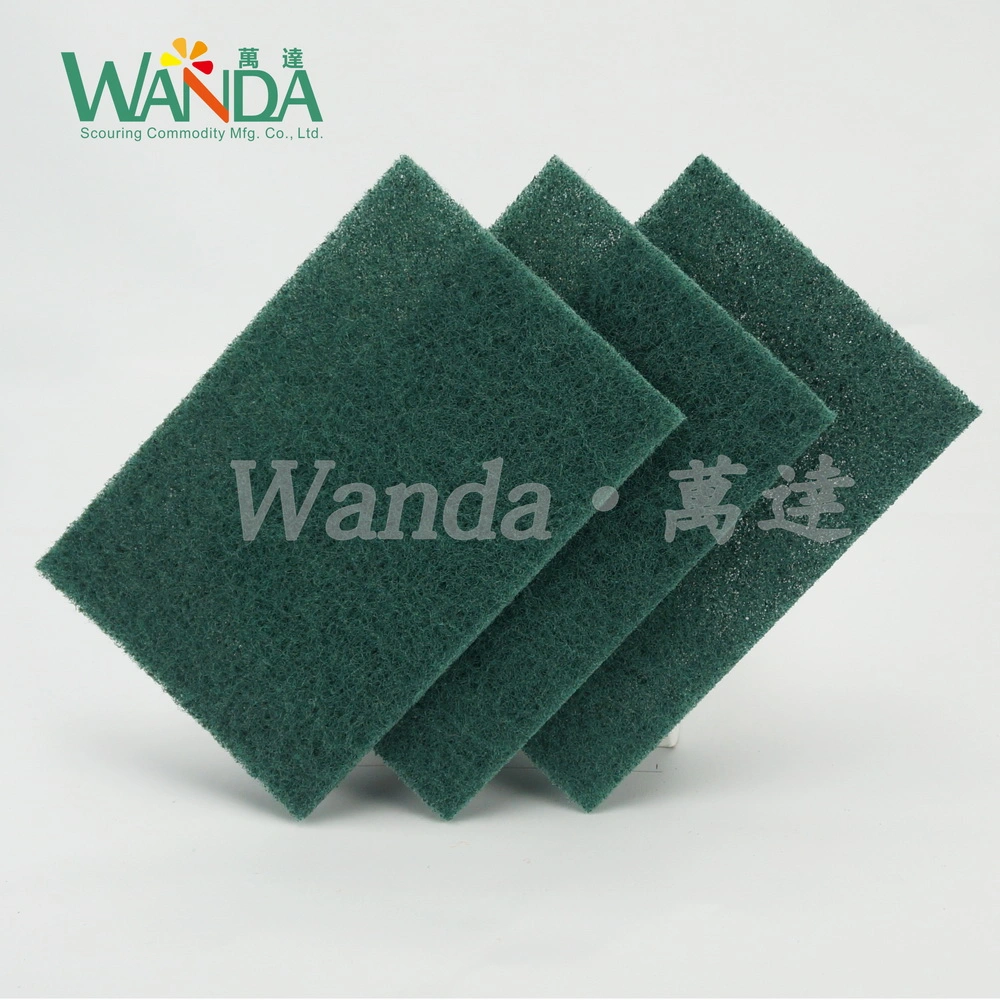 5PCS Hot Sale Kitchen Cleaning Pad Green Abrasive Scouring Pad