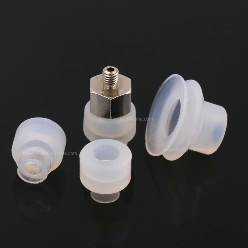 Heavy Duty Silicone Rubber Vacuum Suction Cup with Screws for Automatic System