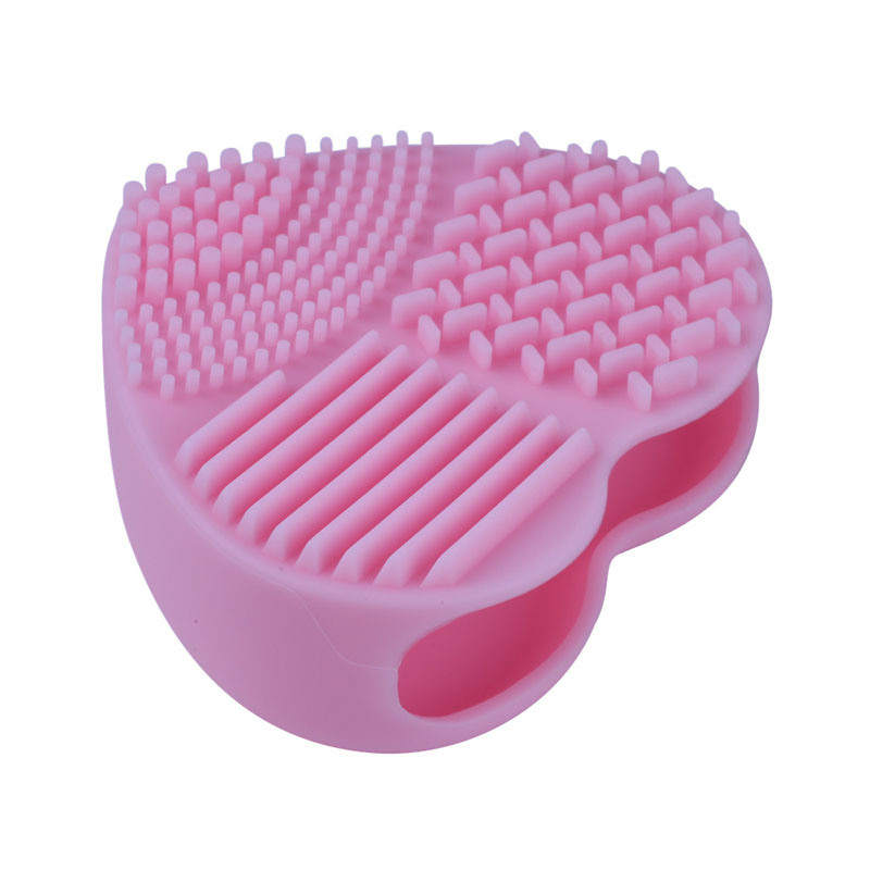 Silicone Brush Egg Heart Brushes Cleaning Tools Makeup Brush Cleaner Scrubber