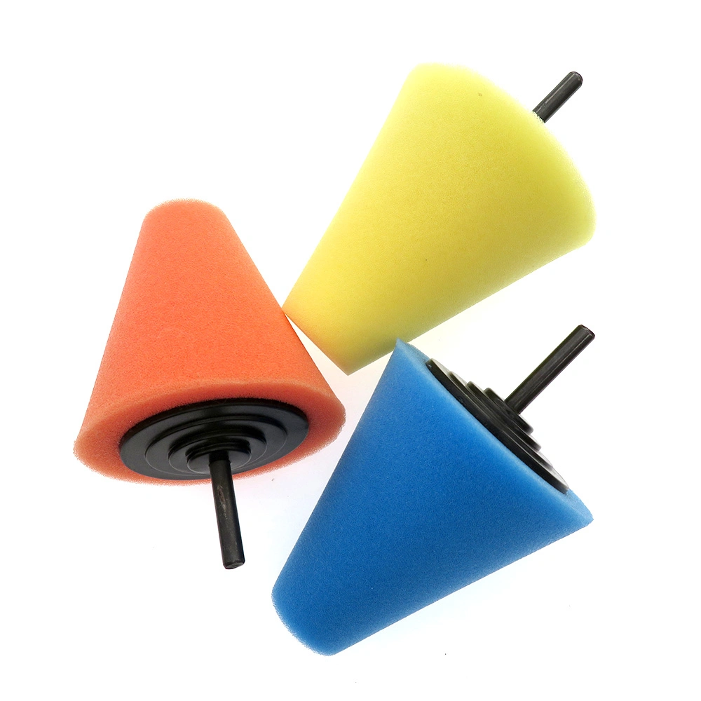 Car Polishing Kit Cone Set Sponge Pads Polishing Wheel Polisher Buffer Waxing Hub Cleaning Tool