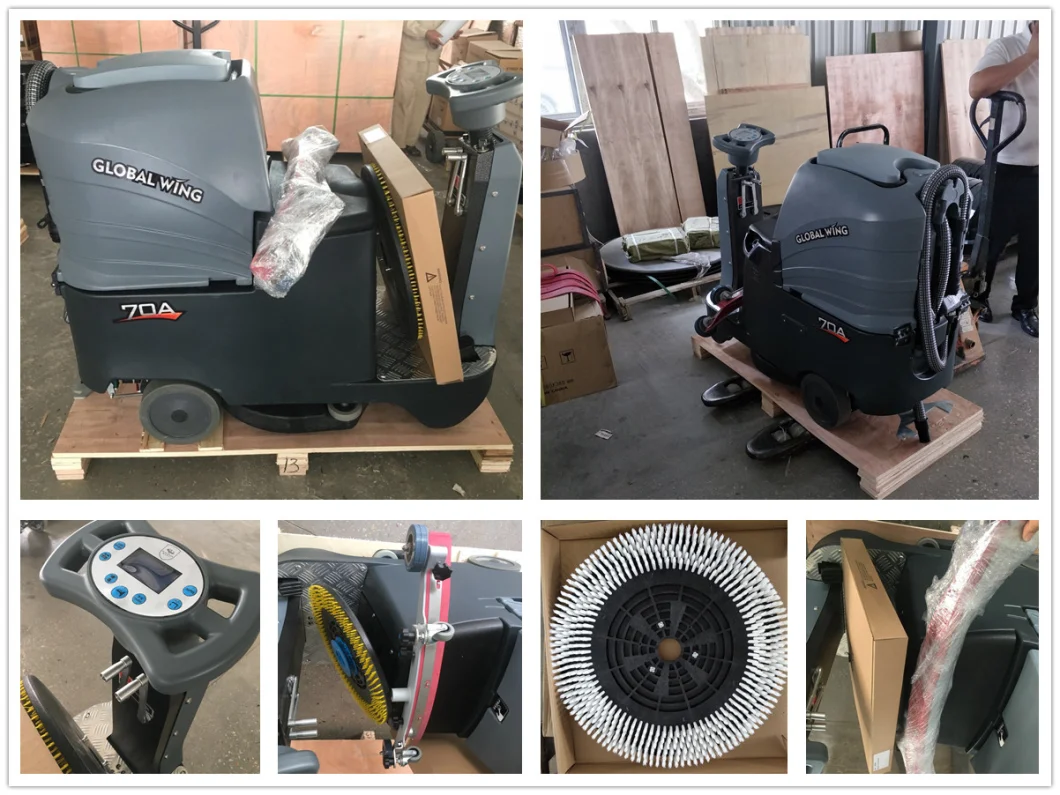 Industrial Battery Automatic Floor Scrubber Dryer Airport Sweeper