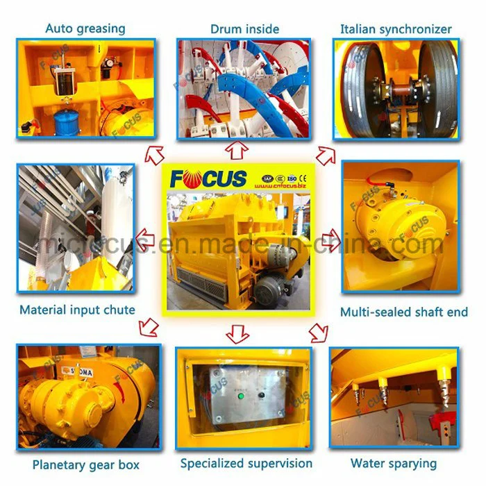 Hot Sale Concrete Mixer, Js1000 Double Shaft Concrete Mixer for Big Construction Project