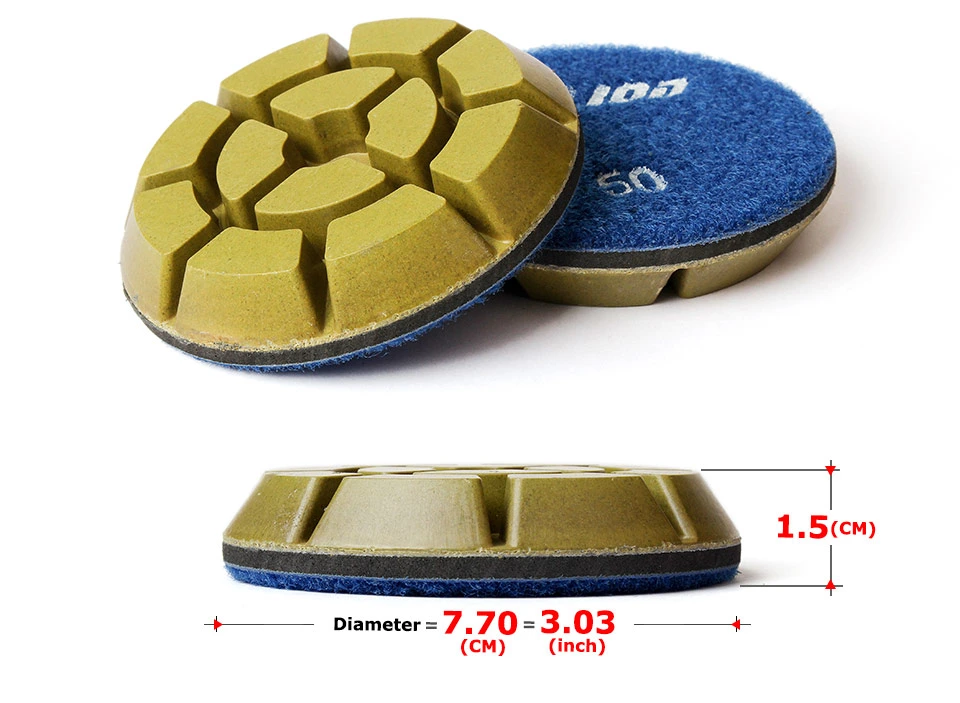 4inch Diamond Tool Resin Concrete Floor Polishing Cleaning Pad for Marble Granite Grinding