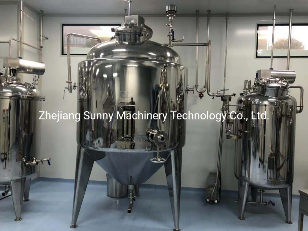 GMP Standard Stainless Steel Preparation Tank Alcohol Disinfectant Preparation