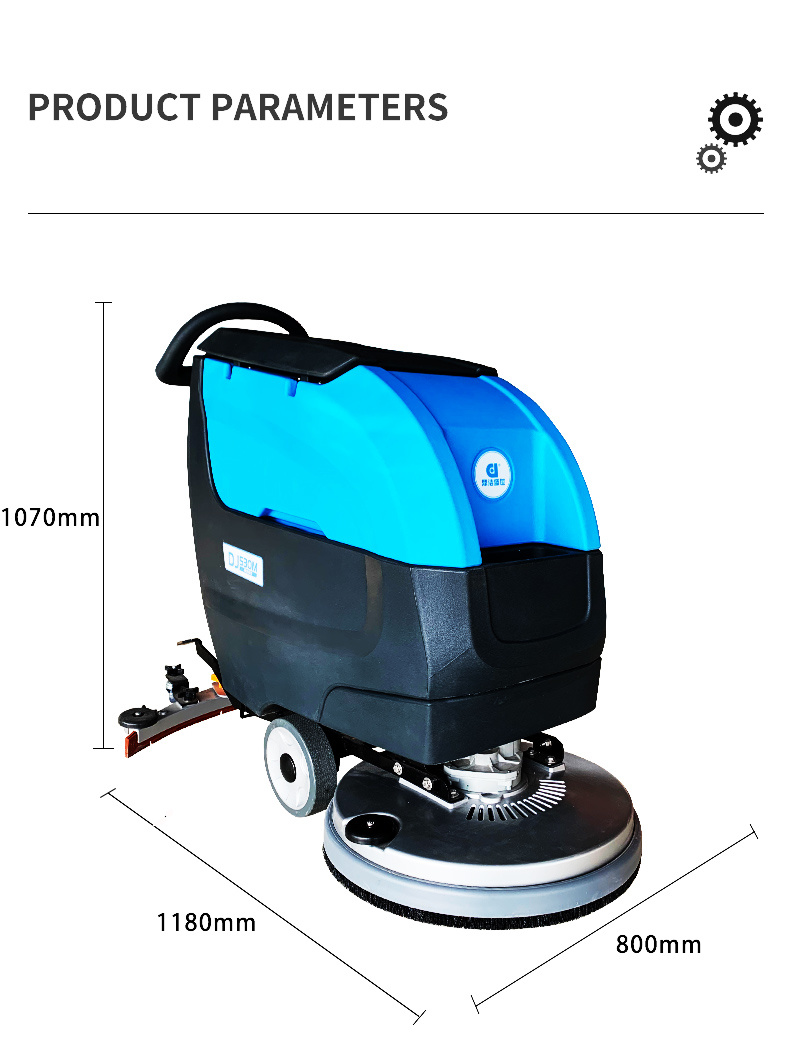 Hand Pushing Floor Scrubber Floor Cleaning Machine Electric Industrial Floor Scrubber-Dryers