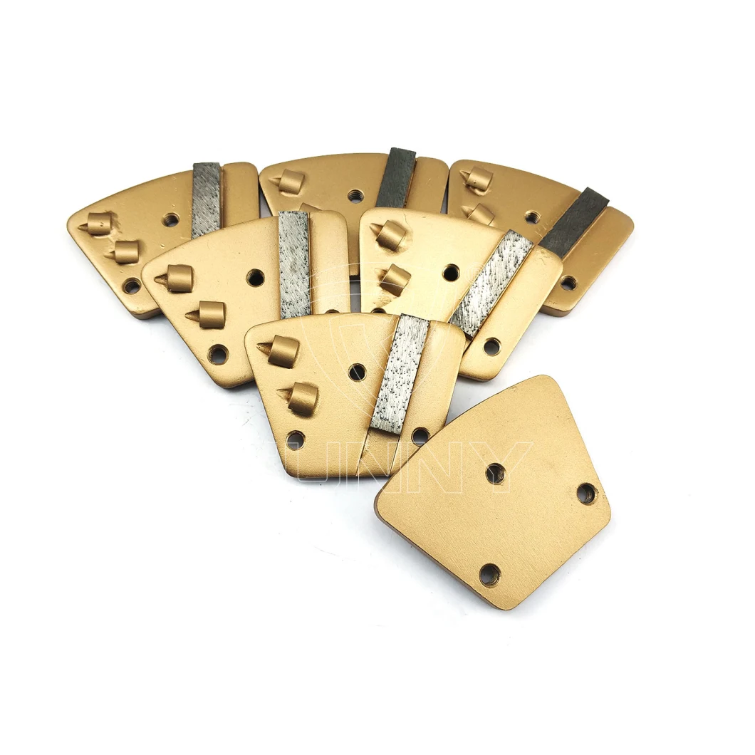 Trapezoid Diamond Two PCD Grinding Shoe for Floor Coating Removal
