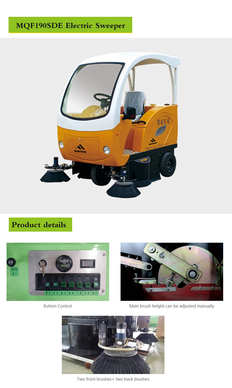 Qunfeng Electric Road Sweeper\Cleaning Sweeper\Floor Sweeper