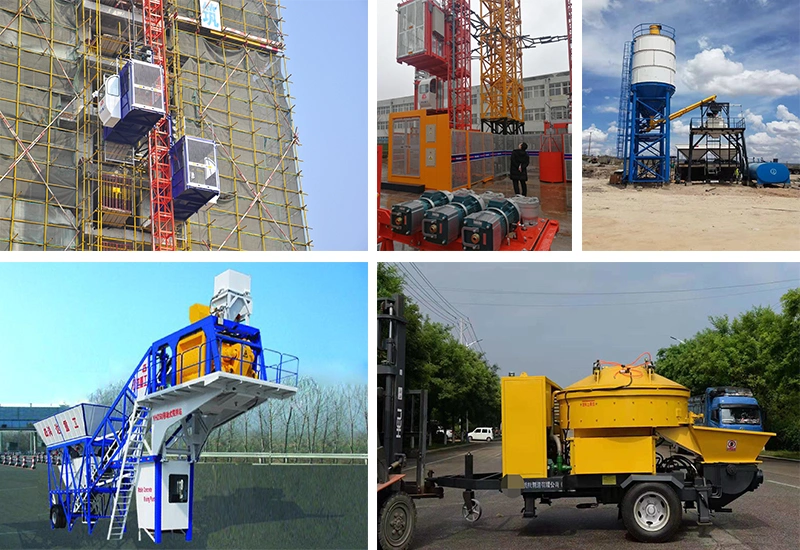 Construction Machinery Wet Portable Concrete Mixing Plant with Planetary Concrete Mixer