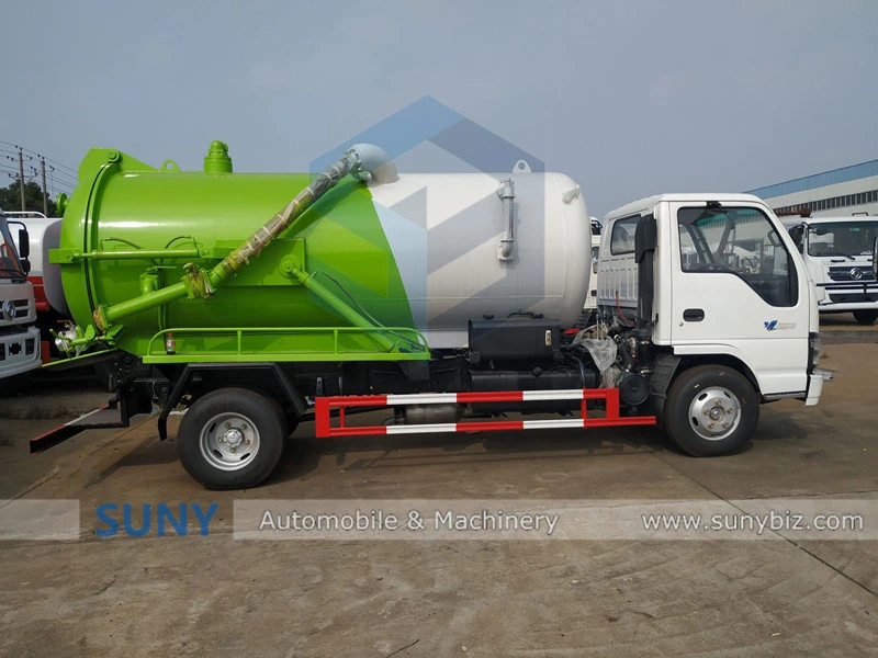 5000 USG Capacity Heavy Duty Sewage Suction Vacuum Tank Truck
