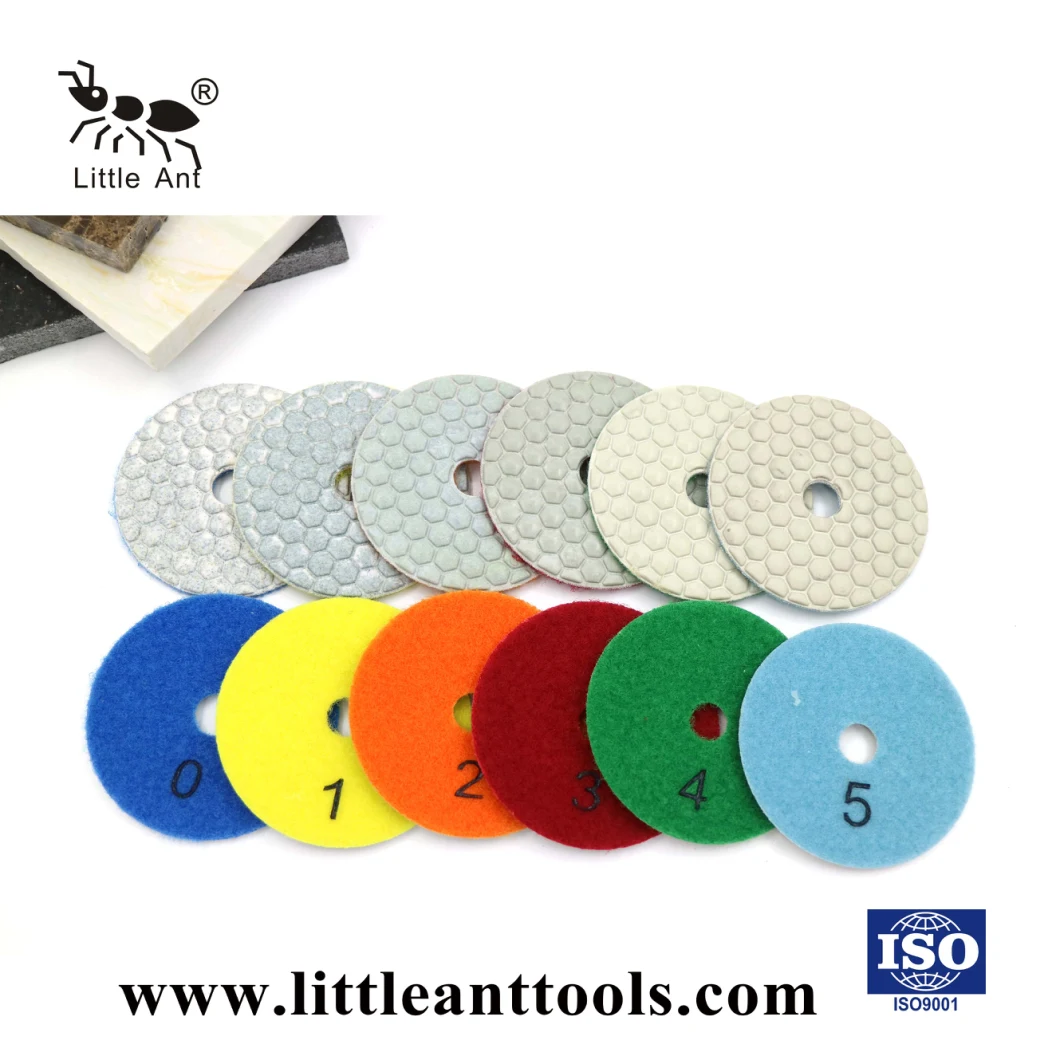 3 Inch Pressed Dry Polishing Pads for Stone