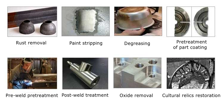 Metal Rust Oxide Painting Coating Graffiti Removal Laser Machine