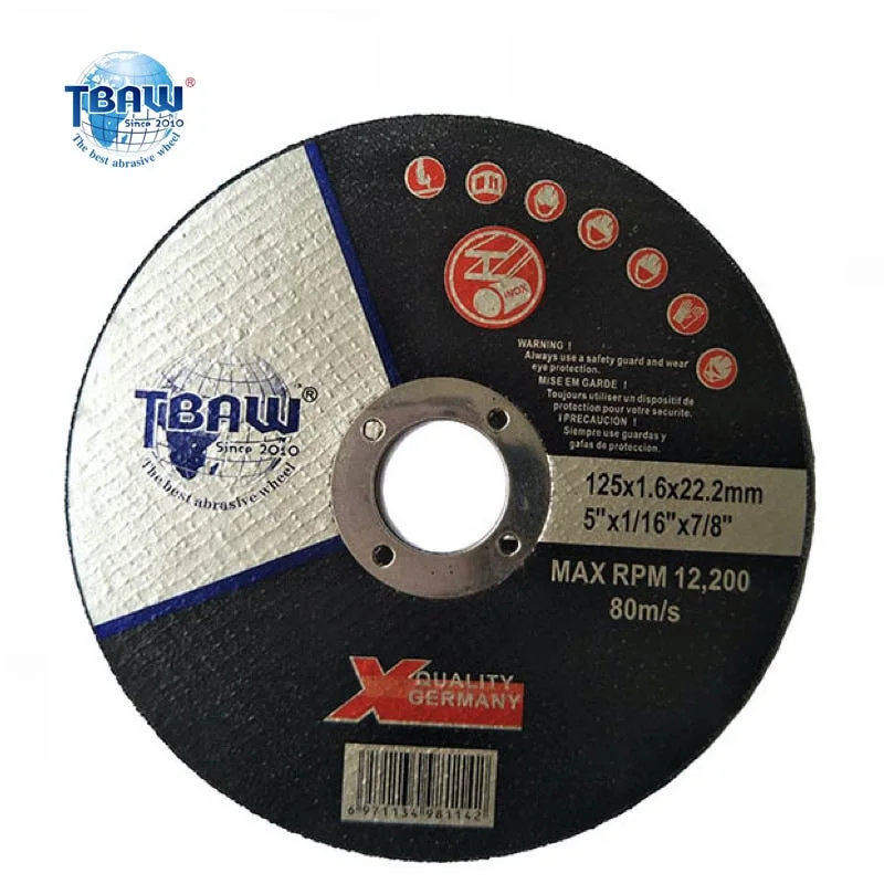 125X1.6X22.2mm Abrasive Tools Metal Inox Cut off Wheel Cutting Disc