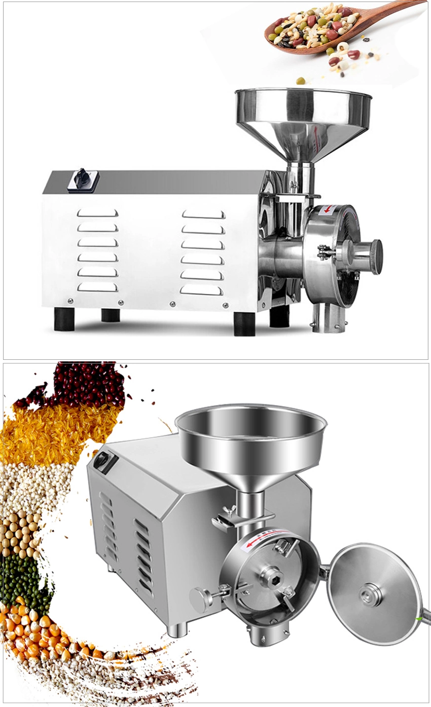 Stainless Steel Convenient Flour Mill Machinery Herb Grinder Machine Spice Grinder