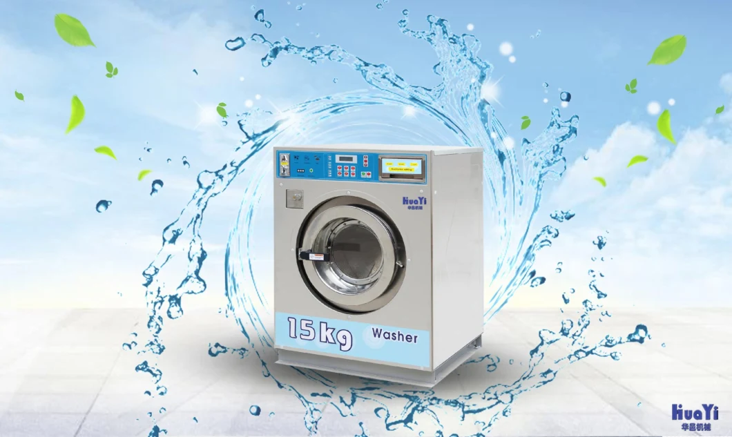 Fully Automatic Tokens Cards Coin Operated Washing Machine for Laundromat Laundry Shop Coin Washer Dryer