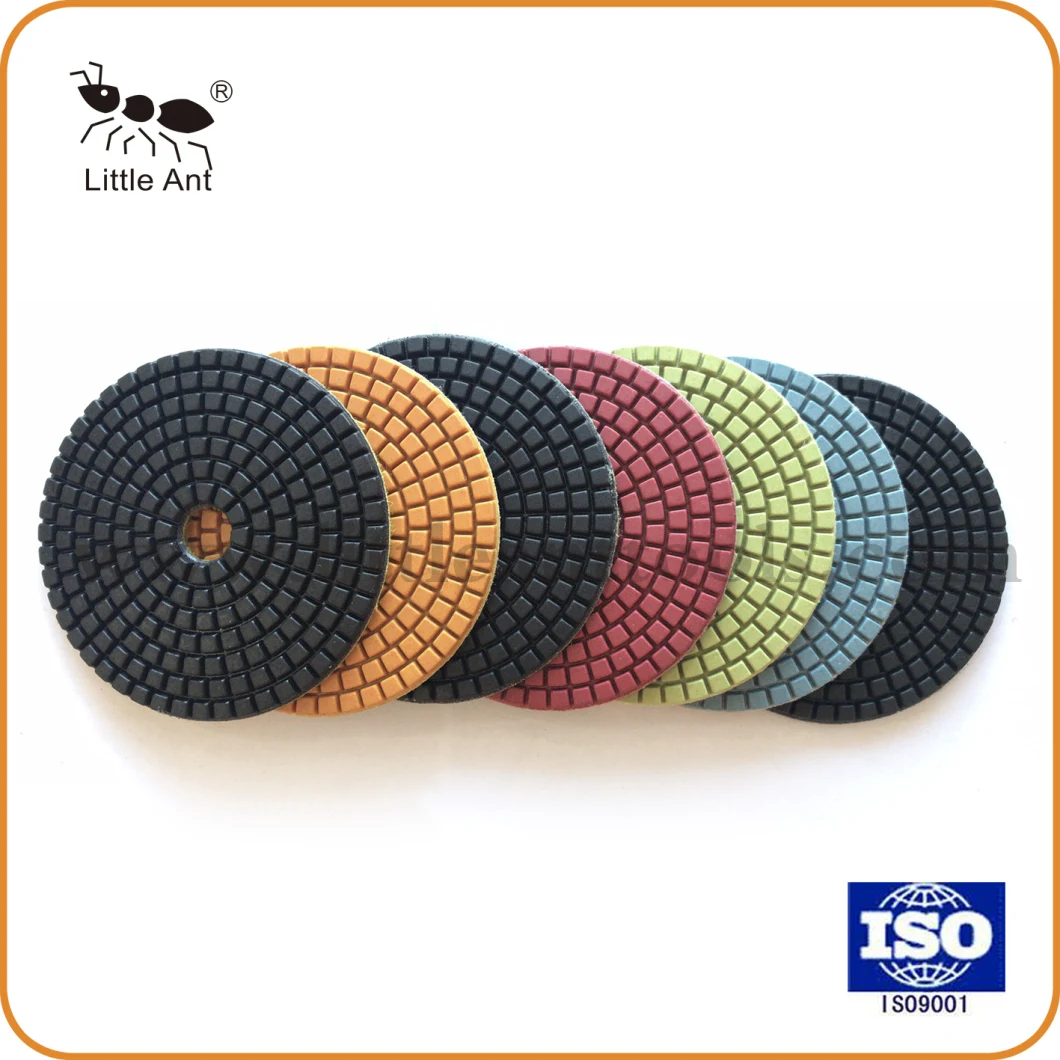 4'' Diamond Flexible Wet Polishing Pad for Granite