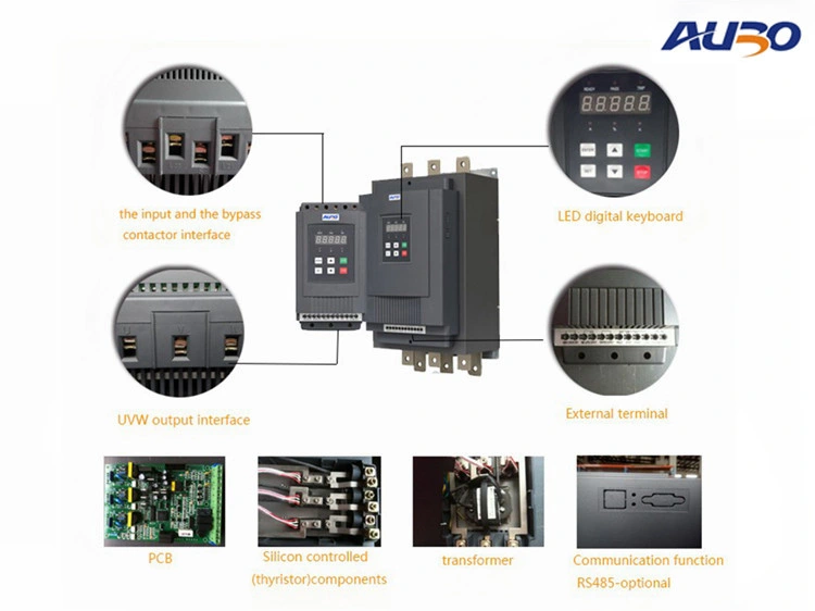 Automatic Starter 220V-690V AC Motor Speed Controller Compact AC Motor 3-Phase Soft Starters