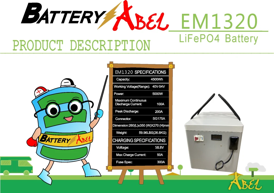 Lithium Battery /Auto Battery/ Lifep04 Outdoor Battery/Battery Charger/ Power Storage Battery