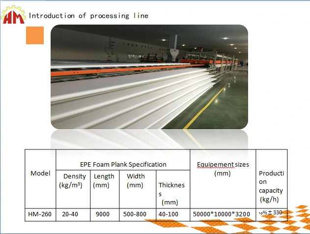 Low Density Expanded Polyethylene EPE Foam Sheet/Plank Extrusion Line