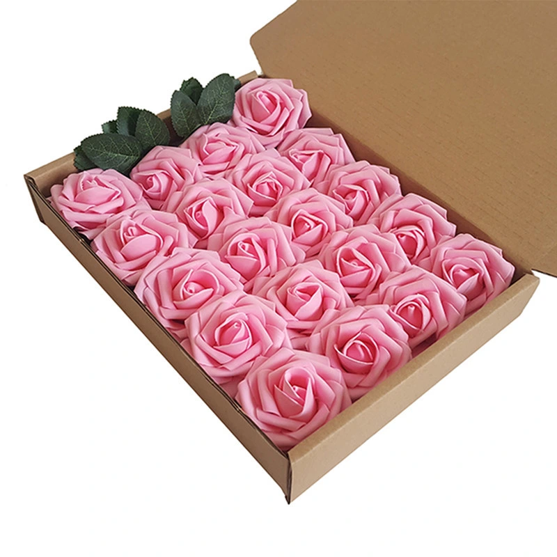 7cm Foam Rose Head Rose Bear Material Rose Flowers 7cm PE Foam Flowers Wholesale