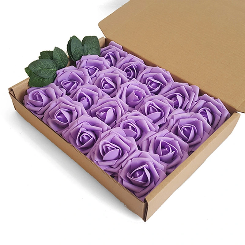 Hot Selling Foam Flowers Fose 7cm PE Artificial Foam Rose Flowers