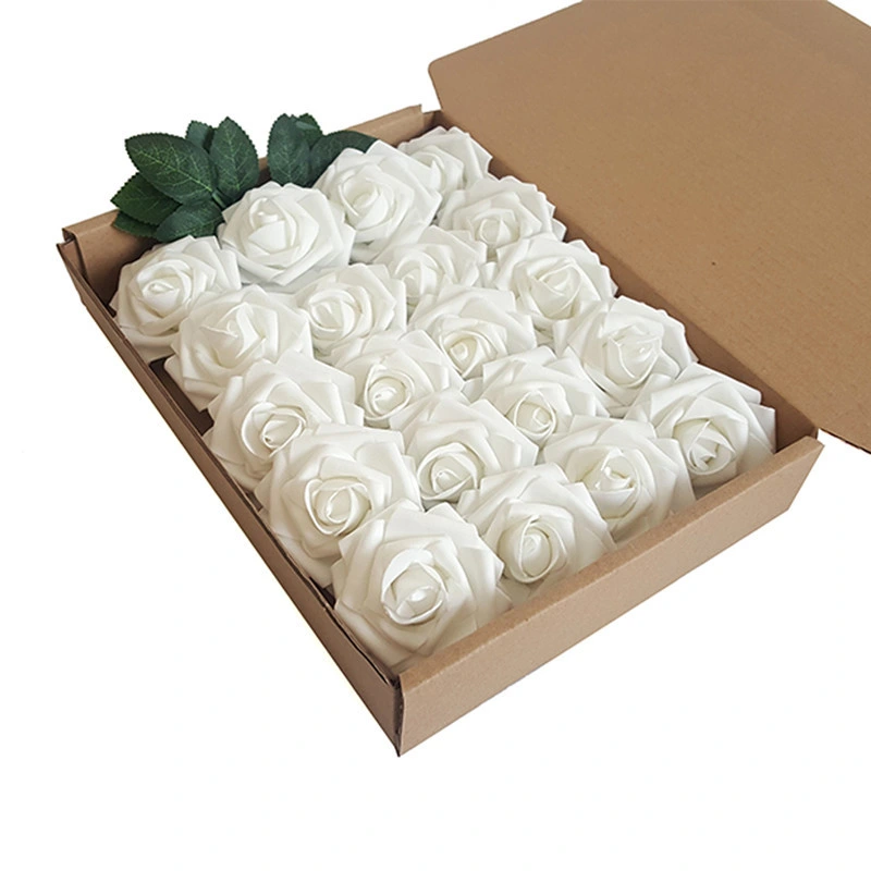 7cm Foam Rose Head Rose Bear Material Rose Flowers 7cm PE Foam Flowers Wholesale