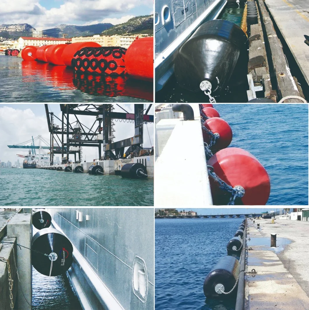 Cushion Type EVA Foam Filled Marine Fenders with Strong Reinforcement Layers Floating Docks with Chain