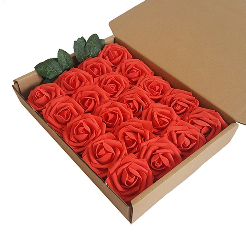 7cm Foam Rose Head Rose Bear Material Rose Flowers 7cm PE Foam Flowers Wholesale