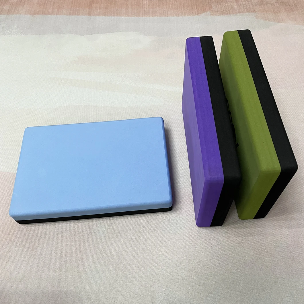 Yoga Blocks with Yoga Strap EVA Foam Exercise Yoga Bricks for Stretch Flexibility Alignment