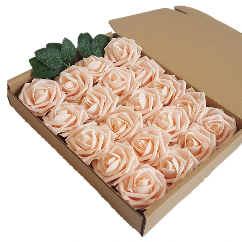 7cm Foam Rose Head Rose Bear Material Rose Flowers 7cm PE Foam Flowers Wholesale