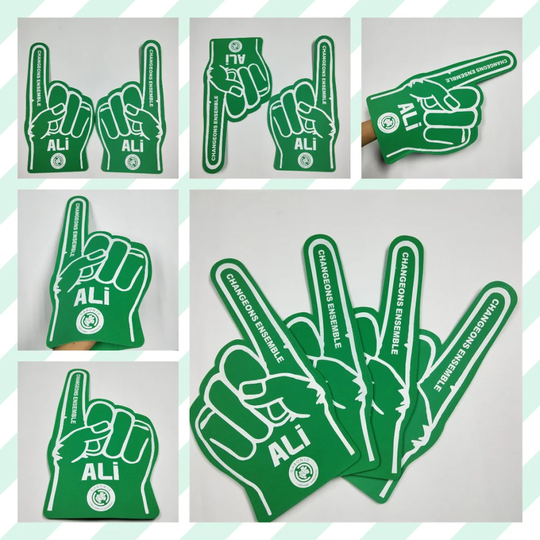 OEM Custom Cheer Red Cheer EVA Foam Hand Foam Finger