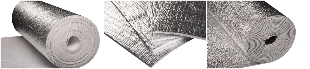 Aluminium Foil Backed Foam Reflective EPE Foam Foil Roofing Thermal Insulation