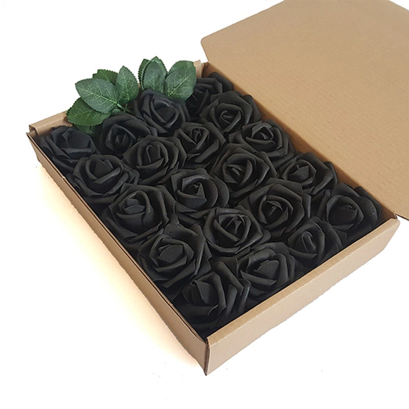 Hot Selling Foam Flowers Fose 7cm PE Artificial Foam Rose Flowers