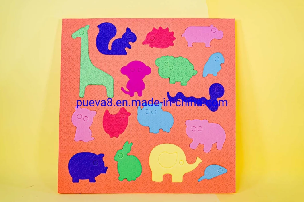 Cute Cat Shape 3D Decoration EVA Foam Puzzle for Kids