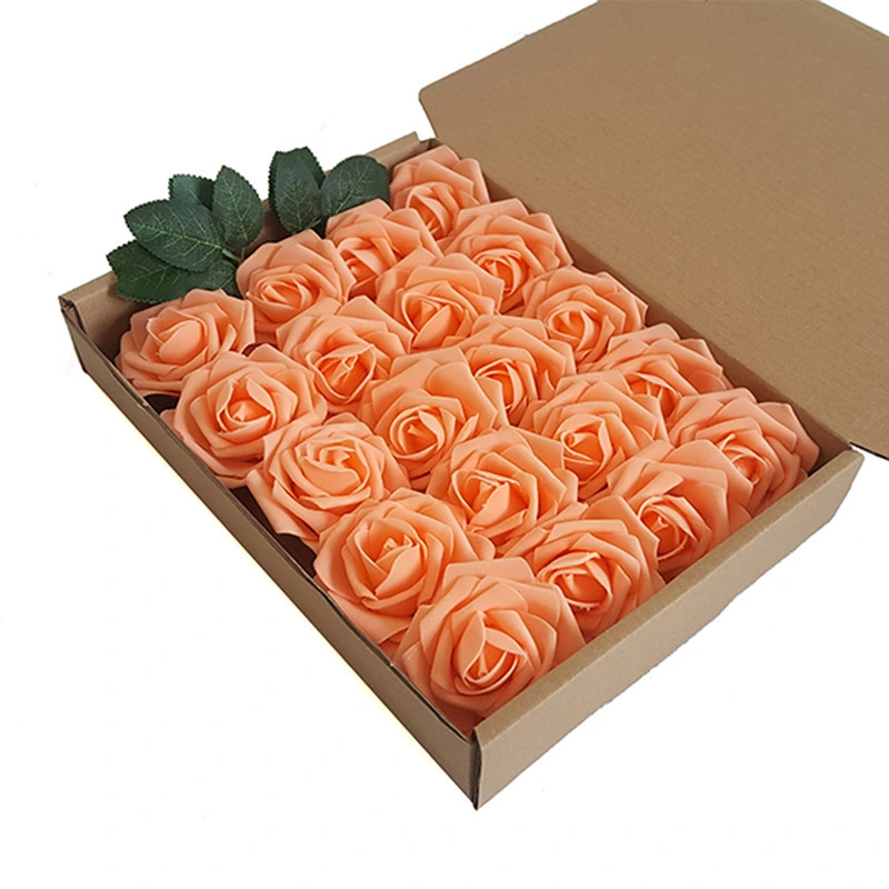 7cm Foam Rose Head Rose Bear Material Rose Flowers 7cm PE Foam Flowers Wholesale