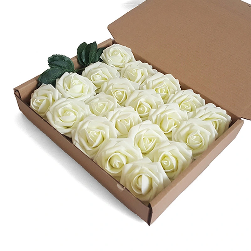 Hot Selling Foam Flowers Fose 7cm PE Artificial Foam Rose Flowers