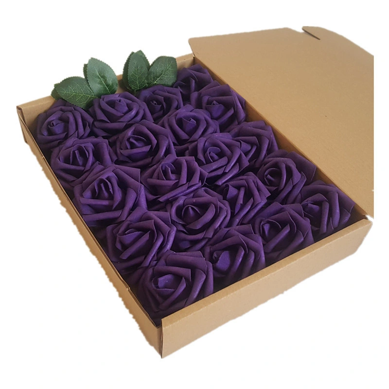 Hot Selling Foam Flowers Fose 7cm PE Artificial Foam Rose Flowers