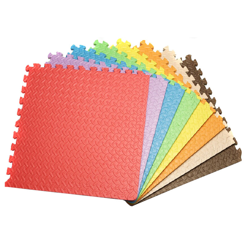 Cut Pattern Mixed Color Puzzle Mat EVA Foam Mat Interlocking