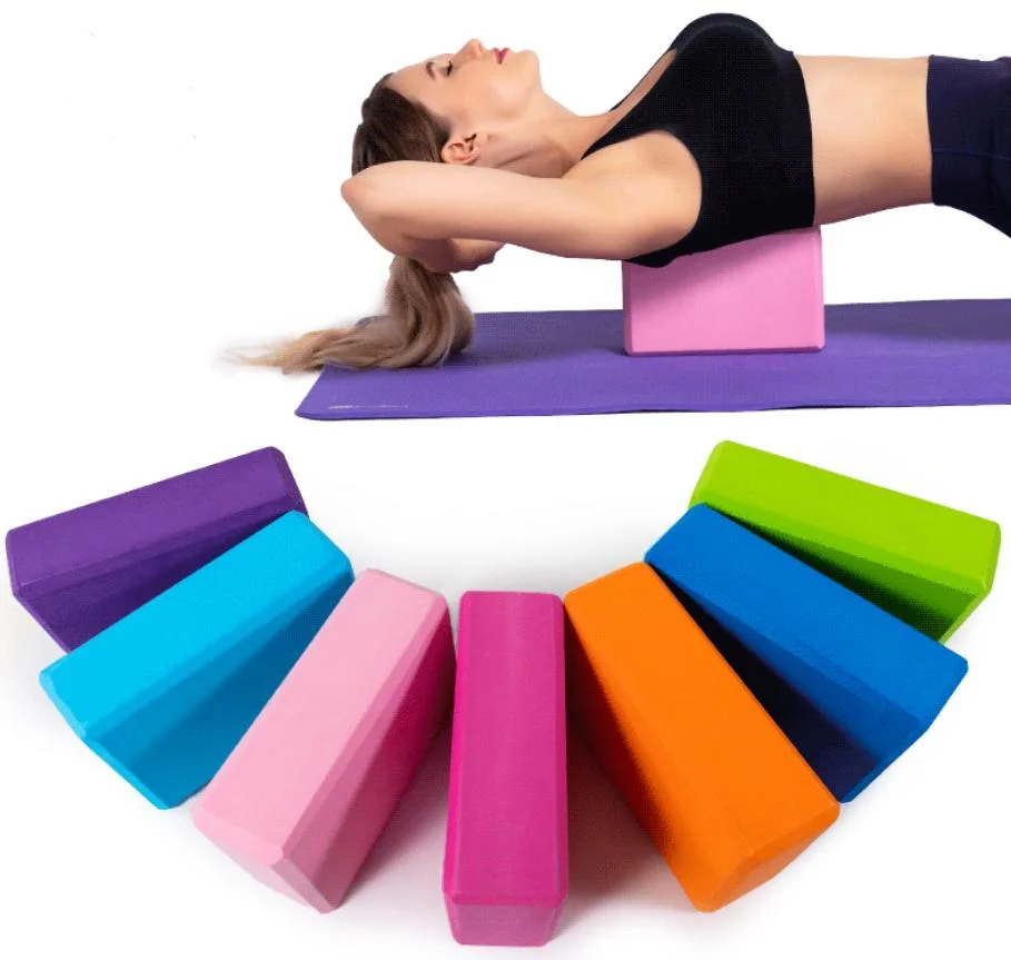 Wholesale High Density Eco-Friendly Recycled Fitness Exercise Sport Customize Color EVA Foam Yoga Blocks