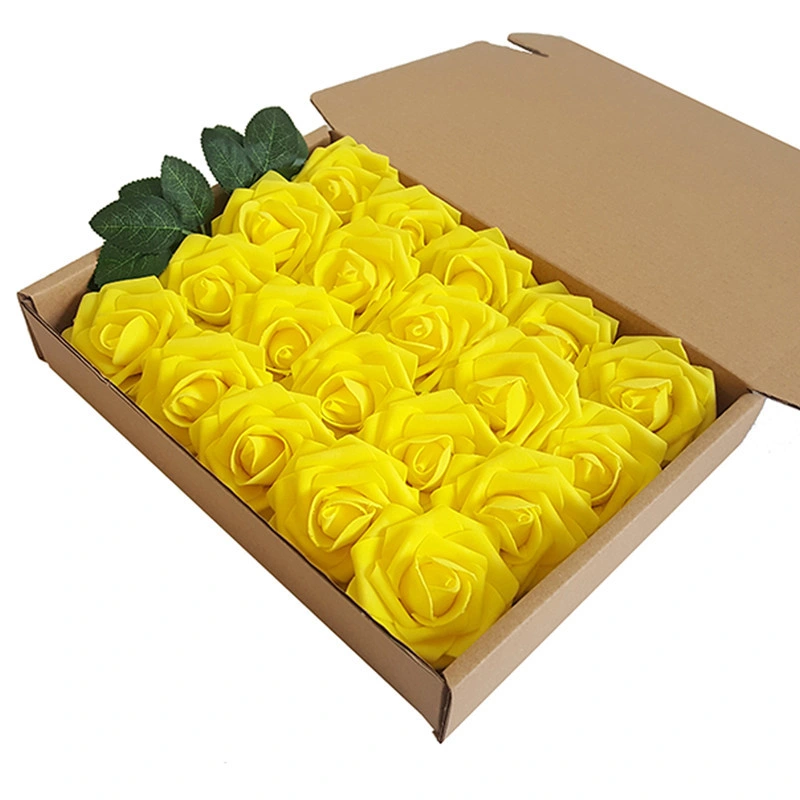 Hot Selling Foam Flowers Fose 7cm PE Artificial Foam Rose Flowers