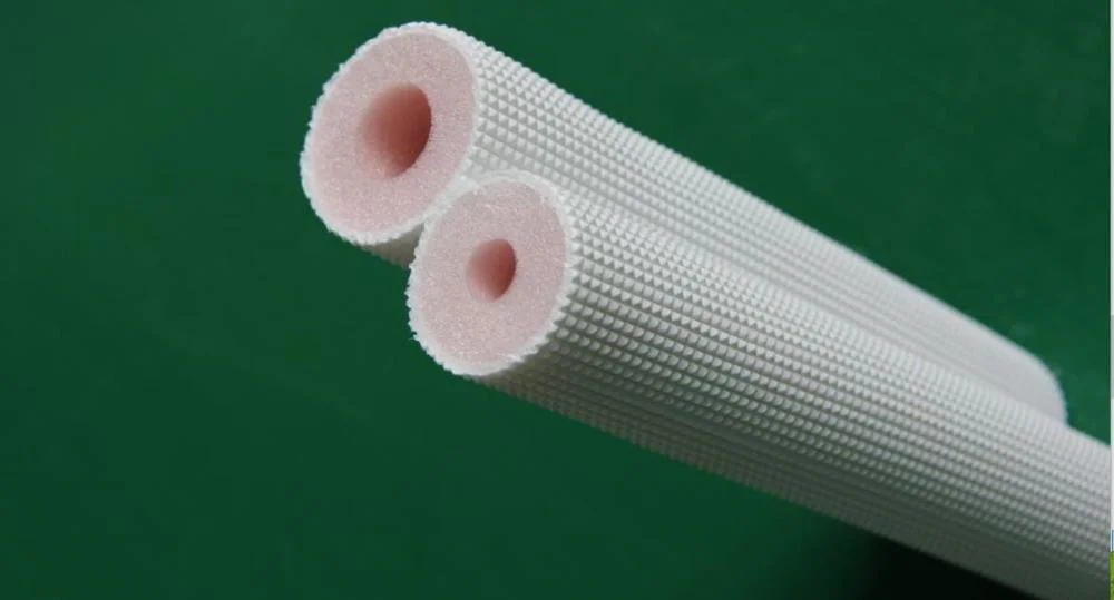 Fireproof Closed Cell Polyethylene Insulated White PE Foam Thermal Insulation Tube for Air Conditioner