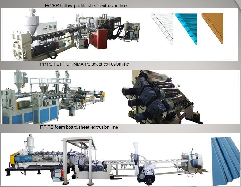 Plastic Extrusion PVC Crust Foamed Board Extrusion Line