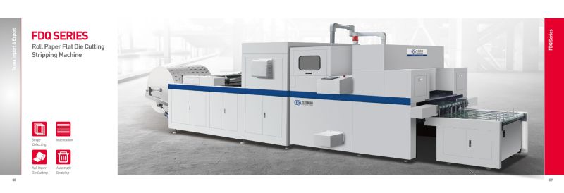 Paper Cup/Plate/Lid Flatbed Die Cutting and Creasing Machine with Automatic Waste Stripping